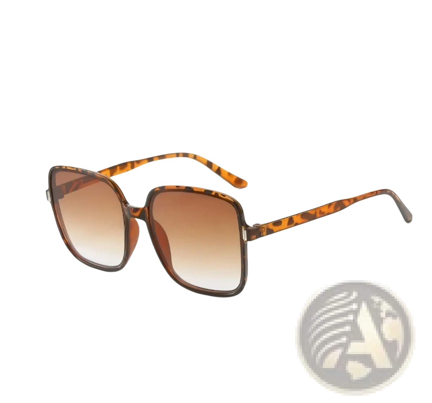Vintage Square Gradient Uv Protection Fashion Sunglasses