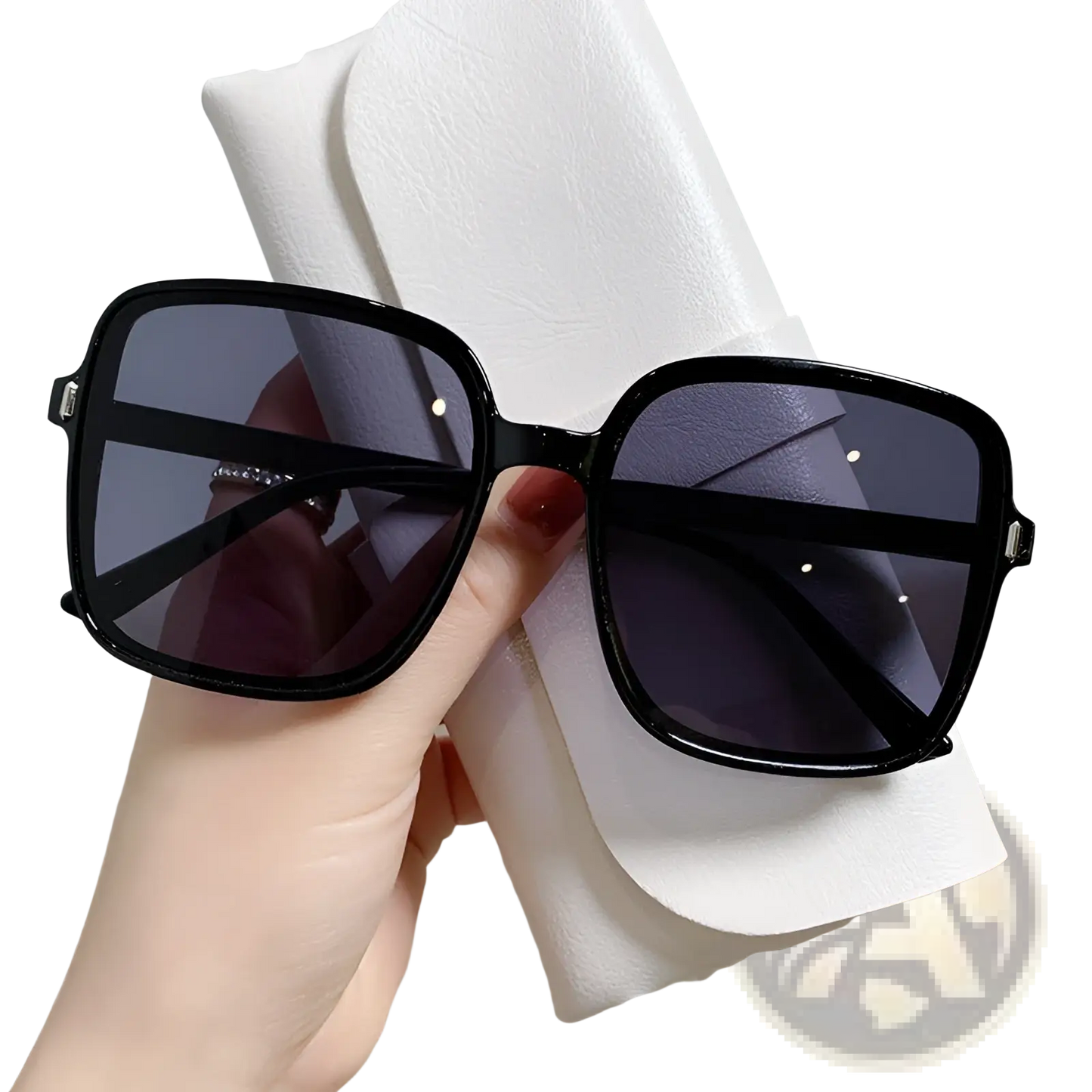 Vintage Square Gradient Uv Protection Fashion Sunglasses