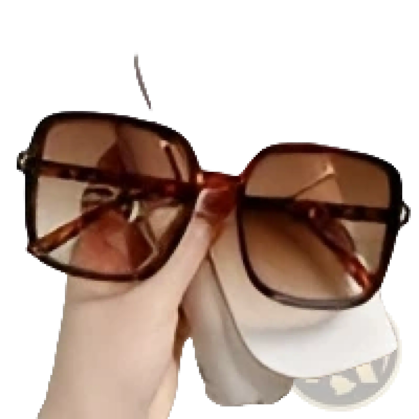 Vintage Square Gradient Uv Protection Fashion Sunglasses