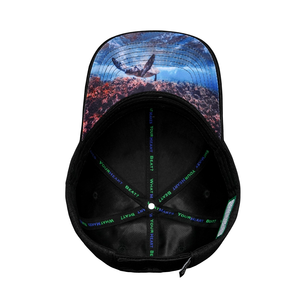 Virgin Islands Hat - Airmesh - Athletic Fit - Black - Fabric Back