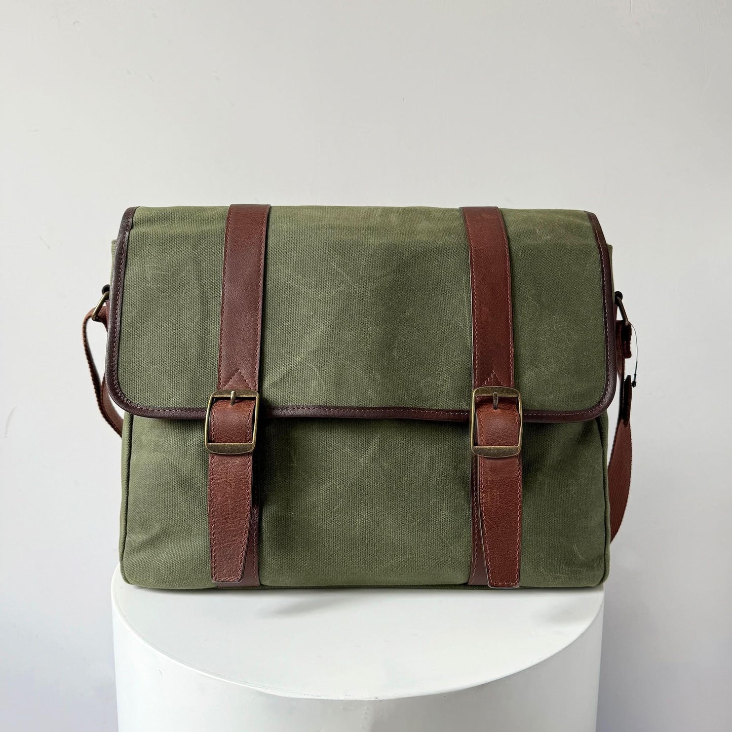 Maxwell Waxed Canvas Messenger Bag - 16” Laptop - Classic