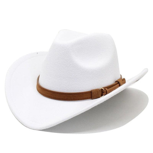 White Western Cowboy Hat For Men / Vintage Unique Water-Resistant / Sun Protection
