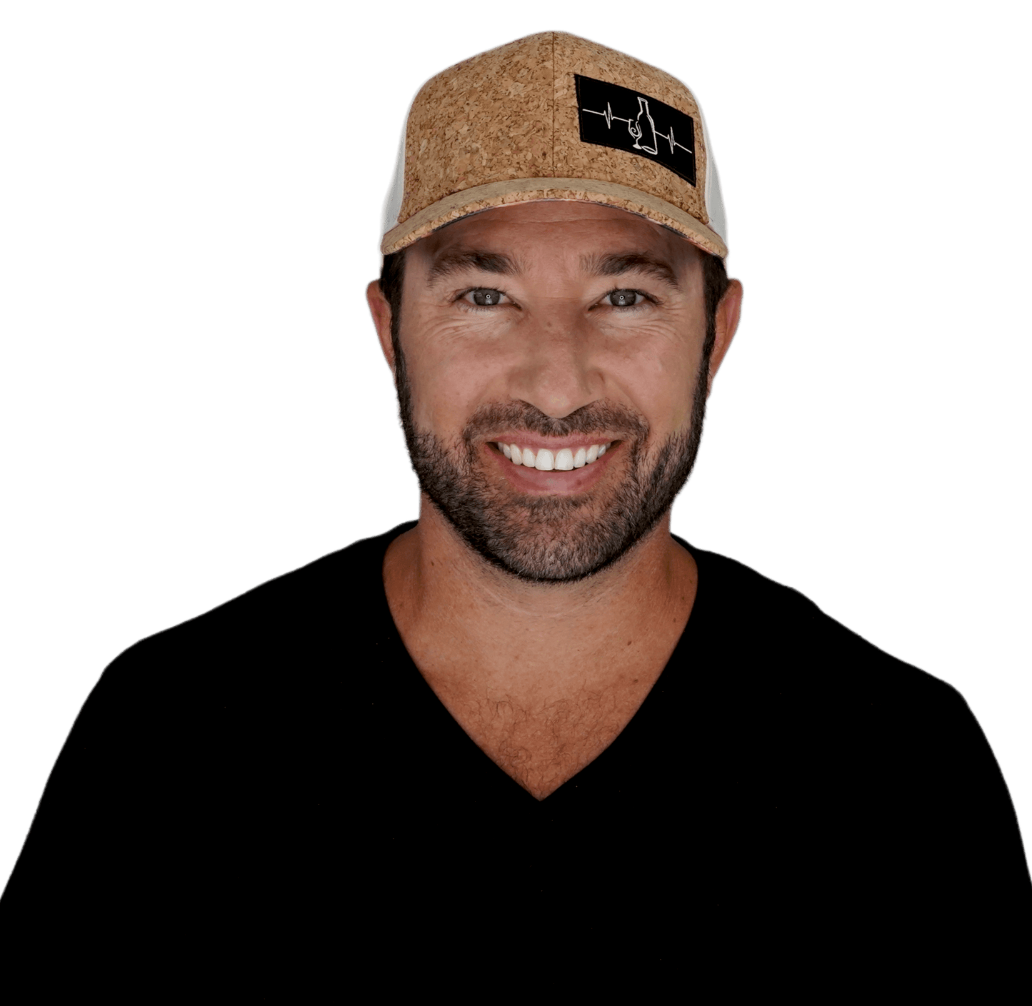 Wine Hat - Baseball Hat Fit - Cork - Cream - Laser Mesh