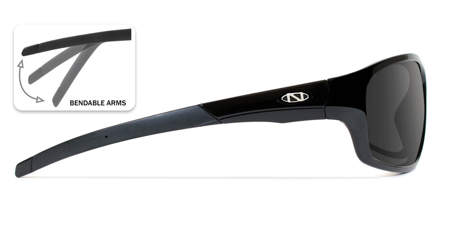 Wolfbay Low Profile Bifocal Sunglasses / 5 Magnification Powers / Polarized / 100% UV Protection