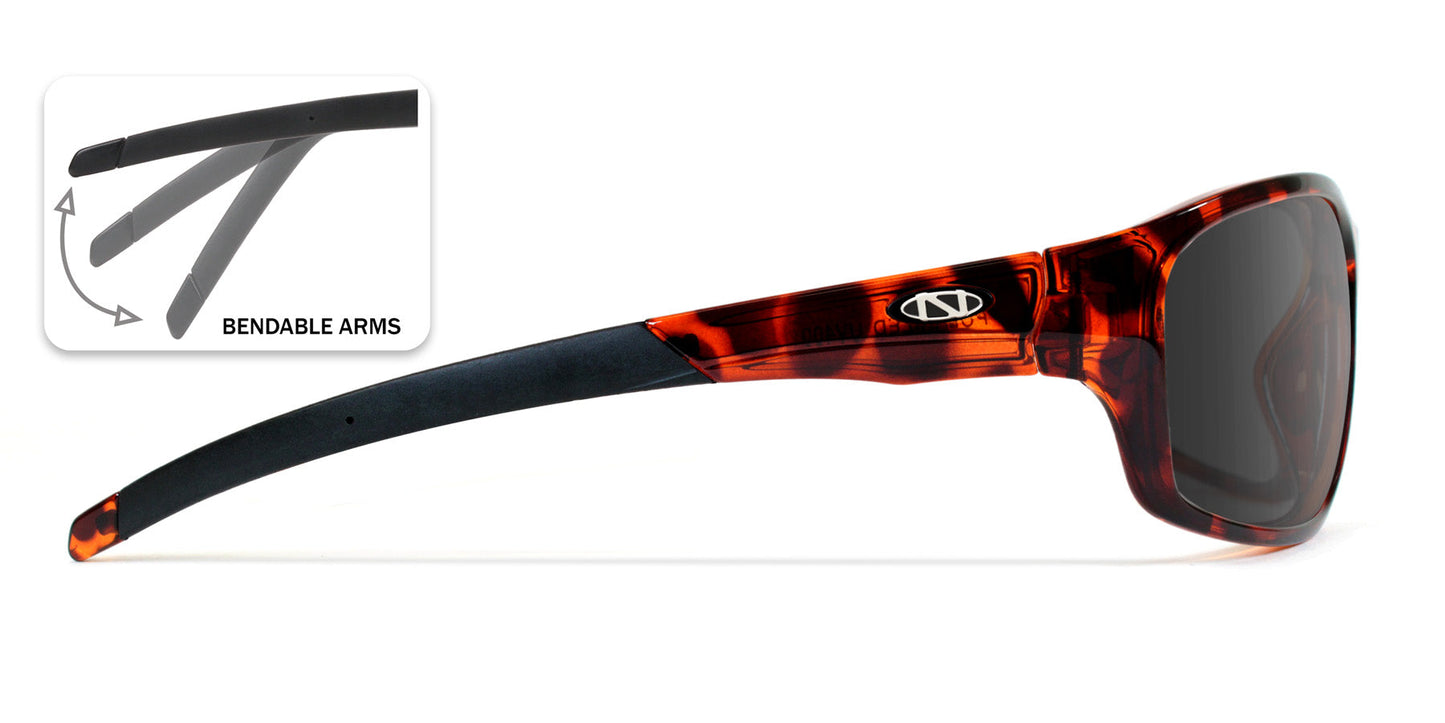 Wolfbay Low Profile Bifocal Sunglasses / 5 Magnification Powers / Polarized / 100% UV Protection