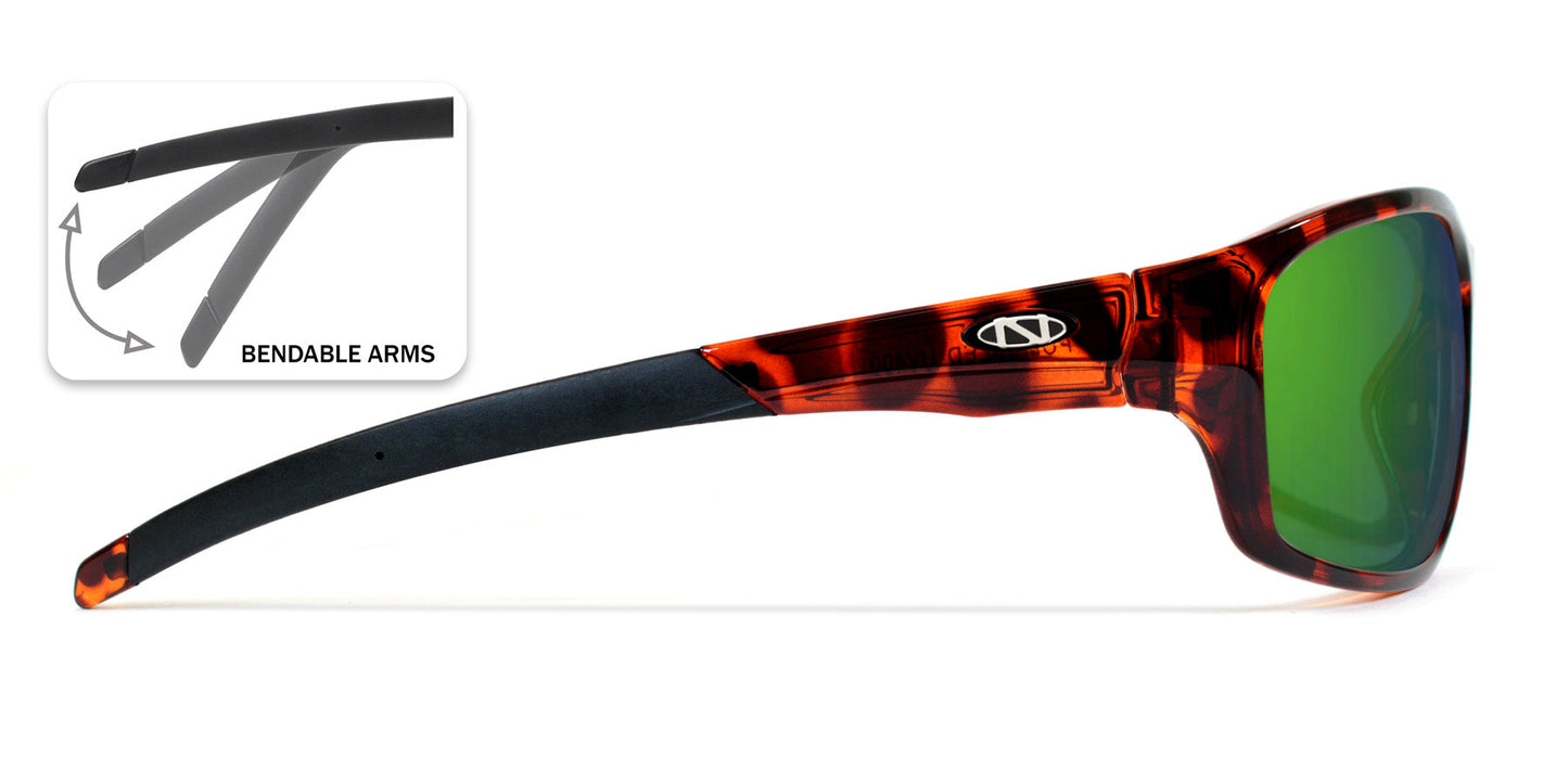 Wolfbay Low Profile Bifocal Sunglasses / 5 Magnification Powers / Polarized / 100% UV Protection