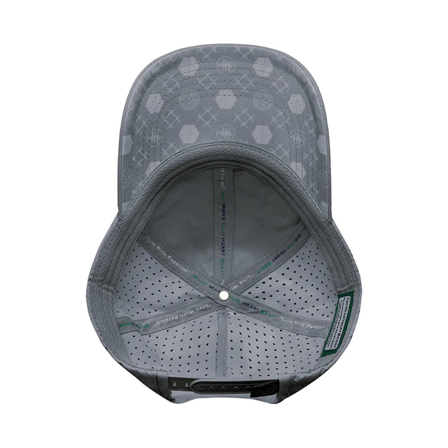 Yoga Hat - Dad Hat - Ponytail - Gray - Laser Mesh